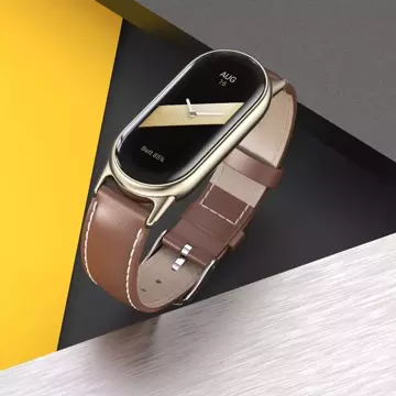 Pásek Leatherfit do Xiaomi Smart Band 8/8 NFC Brown