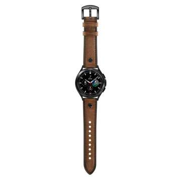 Pásek ScrewBand pro Samsung Galaxy Watch 4 / 5 / 5 PRO (40 / 42 / 44 / 45 / 46 mm) hnědý