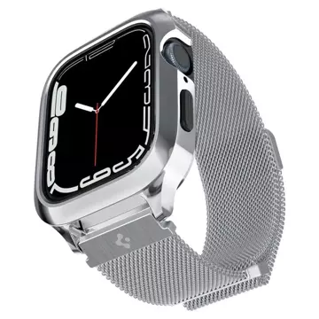 Pasek Spigen Metal Fit "Pro" pro Apple Watch 4/5/6/7/8/SE (44/45 mm) Silver