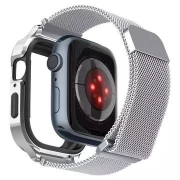 Pasek Spigen Metal Fit "Pro" pro Apple Watch 4/5/6/7/8/SE (44/45 mm) Silver