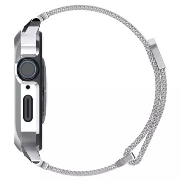 Pasek Spigen Metal Fit "Pro" pro Apple Watch 4/5/6/7/8/SE (44/45 mm) Silver