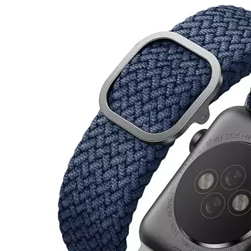 Pasek UNIQ Aspen do Apple Watch 40/38/41 mm Series 4/5/6/7/8/SE/SE2 Pletené niebieski/oxford blue