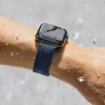 Pasek UNIQ Aspen do Apple Watch 40/38/41mm Series 4/5/6/7/8/SE/SE2 Splétaný zelon/cypřiš zelený