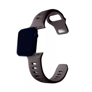 Pasek na chytré hodinky 3mk silikonový řemínek na hodinky Apple Watch 42/44/45/49 mm Taupe