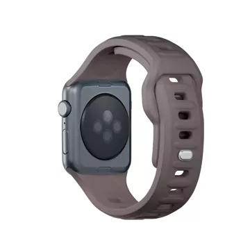 Pasek na chytré hodinky 3mk silikonový řemínek na hodinky Apple Watch 42/44/45/49 mm Taupe