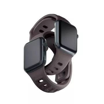 Pasek na chytré hodinky 3mk silikonový řemínek na hodinky Apple Watch 42/44/45/49 mm Taupe