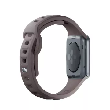 Pasek na chytré hodinky 3mk silikonový řemínek na hodinky Apple Watch 42/44/45/49 mm Taupe