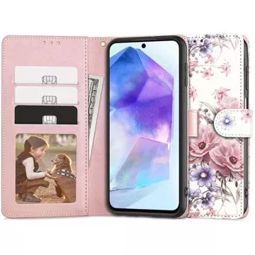 Peněženka pro Samsung Galaxy A55 5G Blossom Flower