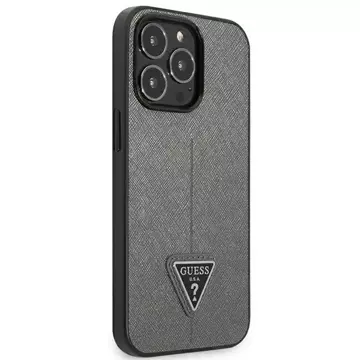 Pevné pouzdro Etui Guess GUHCP13LPSATLG pro iPhone 13 Pro / 13 6,1 Saffiano Triangle Logo