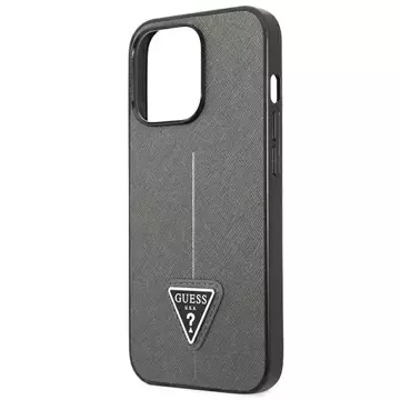 Pevné pouzdro Etui Guess GUHCP13LPSATLG pro iPhone 13 Pro / 13 6,1 Saffiano Triangle Logo