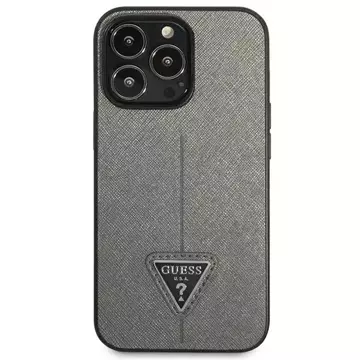 Pevné pouzdro Etui Guess GUHCP13LPSATLG pro iPhone 13 Pro / 13 6,1 Saffiano Triangle Logo