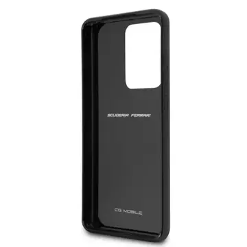 Pevné pouzdro Ferrari pro Samsung Galaxy S20 Ultra black/black Carbon Heritage