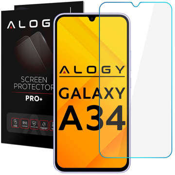 Ploché tvrzené sklo 9H Alogy Screen Protector PRO ochranná fólie na displej Samsung Galaxy A34 5G