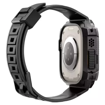 Popruh Spigen Rigged Armor "PRO" s ochranným pouzdrem pro Apple Watch Ultra 49mm Black