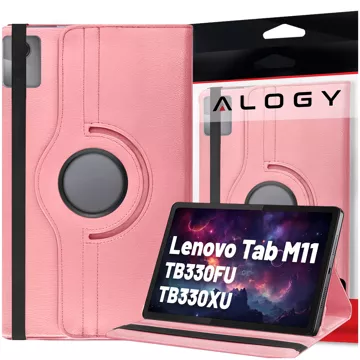 Pouzdro 360 pro Lenovo Tab M11 10,95" TB330FU / TB330XU / TB331FC Otočný kryt na tablet Flip Cover Case Alogy Pink