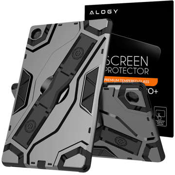 Pouzdro Alogy Armor pro Lenovo Tab M10 10.1 2ND Gen TB-X306 X / F / L stříbrné sklo