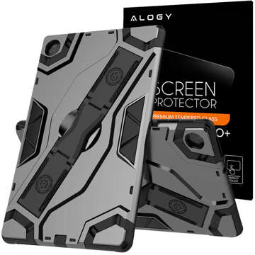 Pouzdro Alogy Armor pro Lenovo Tab M10 Plus 10,3 TB-X606 stříbrné sklo