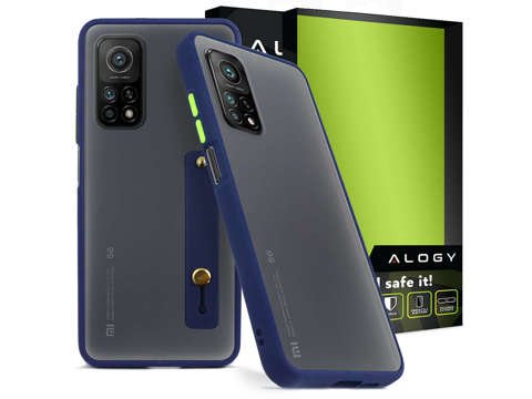 Pouzdro Alogy Bumper s páskem pro Xiaomi Mi 10T / 10T Pro Navy blue