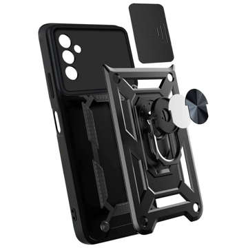 Pouzdro Alogy Camshield Stand Ring s krytem na fotoaparát pro Samsung Galaxy M52