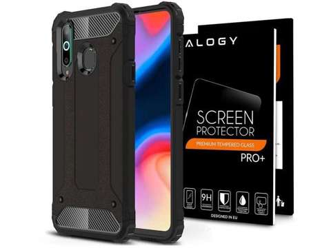 Pouzdro Alogy Hard Armor pro Samsung Galaxy A60 / M40 černé sklo Alogy