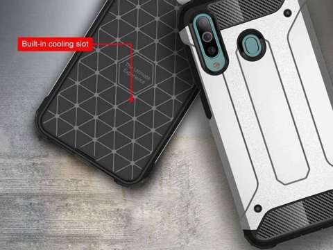 Pouzdro Alogy Hard Armor pro Samsung Galaxy A60 / M40 černé sklo Alogy