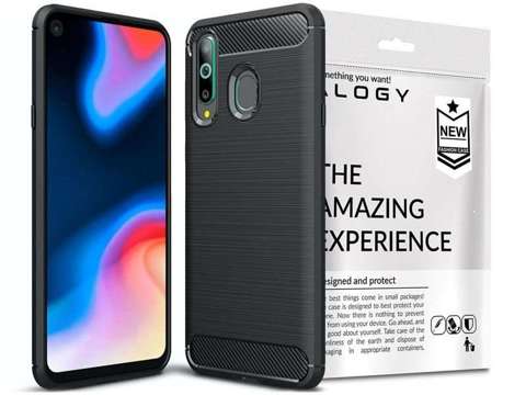 Pouzdro Alogy Rugged Armor pro Samsung Galaxy A60 / M40 černé.Tvrzené sklo