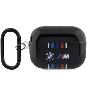 Pouzdro BMW BMAP222SWTK pro AirPods Pro 2 gen kryt černá/černá Multiple Colored Lines