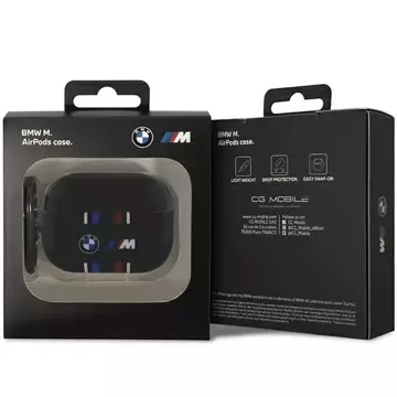 Pouzdro BMW BMAP222SWTK pro AirPods Pro 2 gen kryt černá/černá Multiple Colored Lines