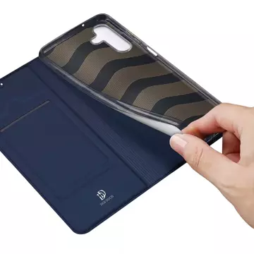 Pouzdro Dux Ducis Skin Pro pro Samsung Galaxy A14 5G flip cover card stojánek na peněženku modrý