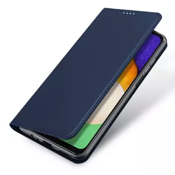 Pouzdro Dux Ducis Skin Pro pro Samsung Galaxy A14 5G flip cover card stojánek na peněženku modrý