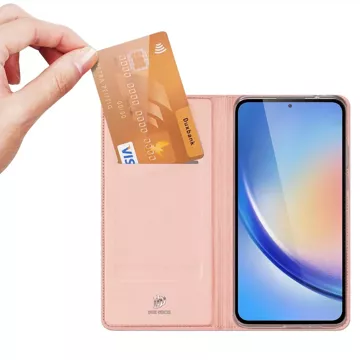 Pouzdro Dux Ducis Skin Pro pro Samsung Galaxy A35 5G s klopou - růžové