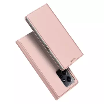 Pouzdro Dux Ducis Skin Pro pro Xiaomi Redmi Note 12 Flip Card Wallet Stand Pink