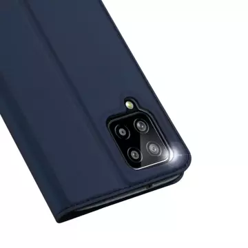 Pouzdro Dux Ducis Skin Pro s flipovým krytem pro Samsung Galaxy A22 4G modrý