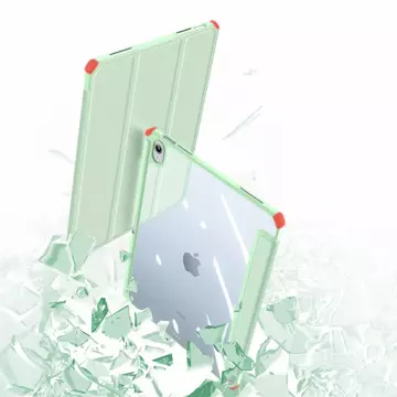 Pouzdro Dux Ducis Toby iPad 10,9'' 2022 (10 gen.) pouzdro s prostorem pro chytrý kryt na stylus Apple Pencil stojánek zelený