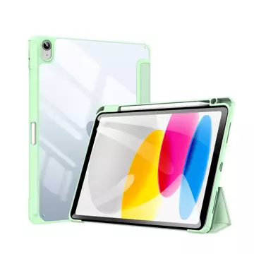 Pouzdro Dux Ducis Toby iPad 10,9'' 2022 (10 gen.) pouzdro s prostorem pro chytrý kryt na stylus Apple Pencil stojánek zelený