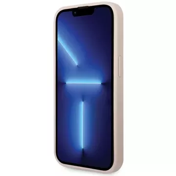 Pouzdro Guess GUHCP15L4GMGPI pro iPhone 15 Pro 6,1" růžový/růžový pevný obal 4G Big Metal Logo