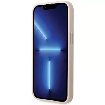 Pouzdro Guess GUHCP15S4GMGPI pro iPhone 15 6,1" růžový/růžový pevný obal 4G Big Metal Logo