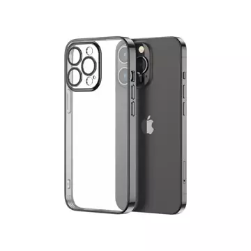 Pouzdro Joyroom 14Q Case pro iPhone 14 Pro Max Housing Cover s kovovým rámem černý (JR-14Q4-černý)