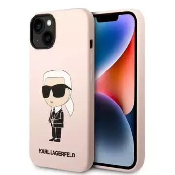 Pouzdro Karl Lagerfeld KLHMP14SSNIKBCP pro iPhone 14 6,1" pevné silikonové pouzdro Iconic Magsafe