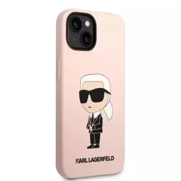 Pouzdro Karl Lagerfeld KLHMP14SSNIKBCP pro iPhone 14 6,1" pevné silikonové pouzdro Iconic Magsafe