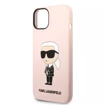 Pouzdro Karl Lagerfeld KLHMP14SSNIKBCP pro iPhone 14 6,1" pevné silikonové pouzdro Iconic Magsafe