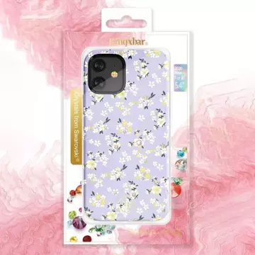 Pouzdro Kingxbar Blossom zdobené originálními krystaly Swarovski iPhone 12 mini multicolor (Lily)