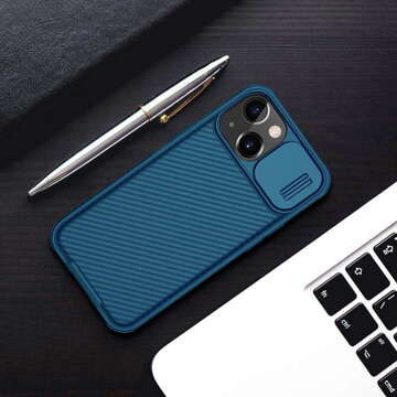 Pouzdro Nillkin CamShield pro Apple iPhone 13 Mini Blue