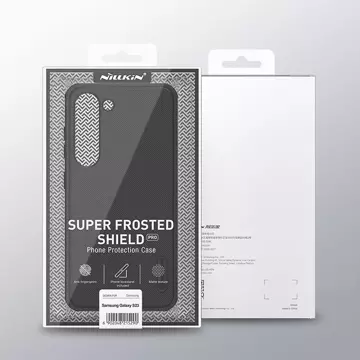 Pouzdro Nillkin Super Frosted Shield Pro pro Samsung Galaxy S23 Armored Cover Phone Stand Blue