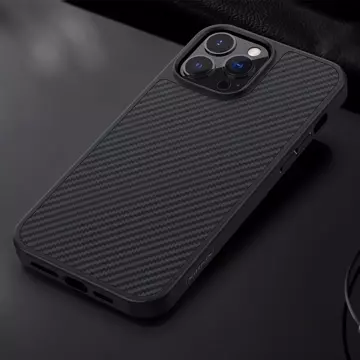 Pouzdro Nillkin Synthetic Fiber Carbon iPhone 13 Pro černé