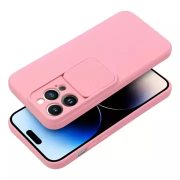 Pouzdro SLIDE pro Apple iPhone 15 Pro, světle růžové