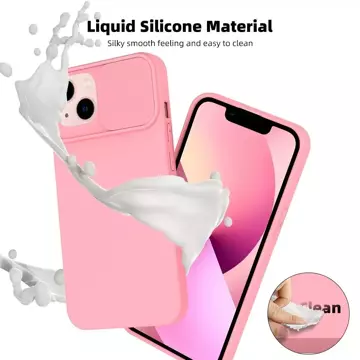 Pouzdro SLIDE pro Apple iPhone 15 Pro, světle růžové