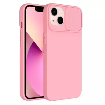 Pouzdro SLIDE pro Apple iPhone 15 Pro, světle růžové