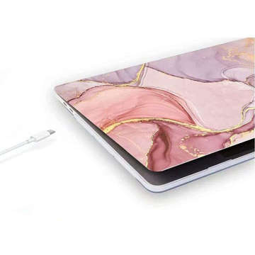 Pouzdro SmartShell pro Apple Macbook Air 13 2018-2020 Marble