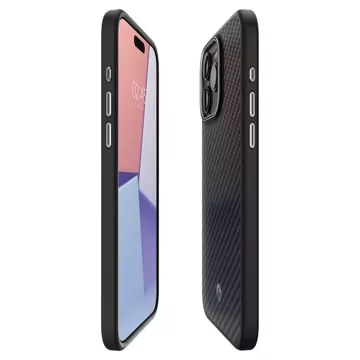 Pouzdro Spigen Enzo Made Mag Safe Case pro Apple iPhone 15 Pro Max Matte Black